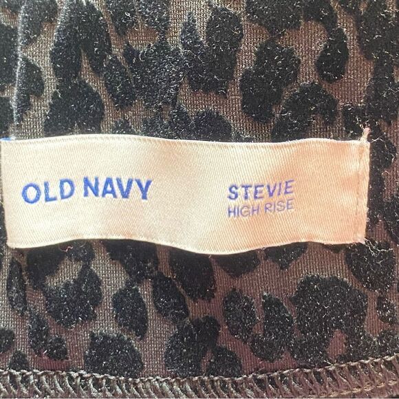 Old Navy Stevie High Rise Black Flocked Pull On Pants New With Tags Size 3XL - Picture 3 of 11